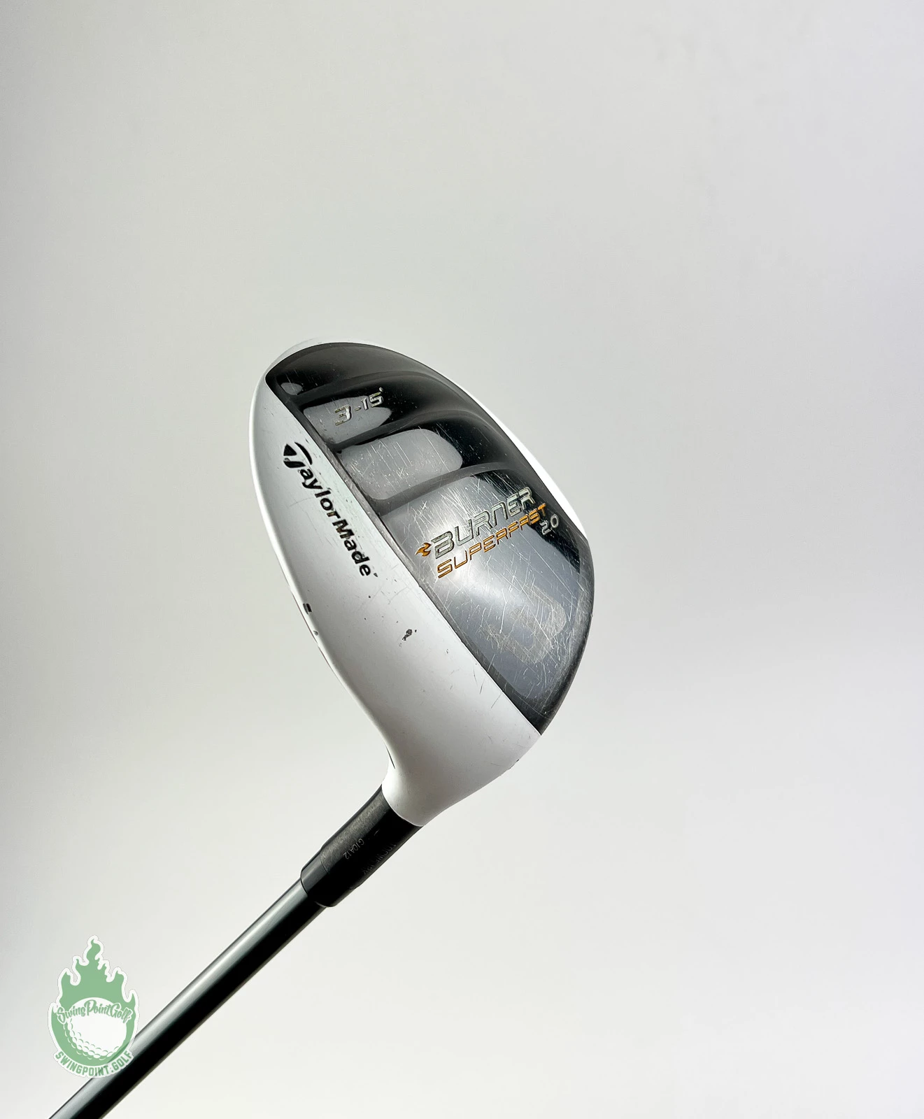 Used RH TaylorMade Burner Superfast 2.0 3 Wood 15* Stiff Graphite Golf Club - Image 2
