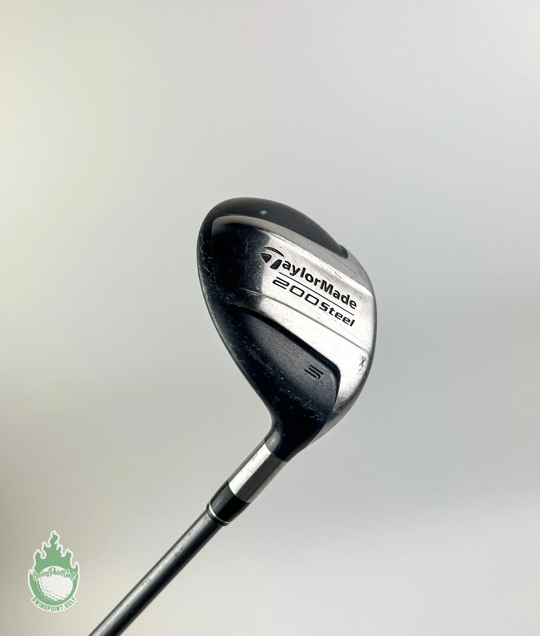 Used RH TaylorMade 200 Steel 5 Wood 90g Stiff Flex Graphite Golf Club