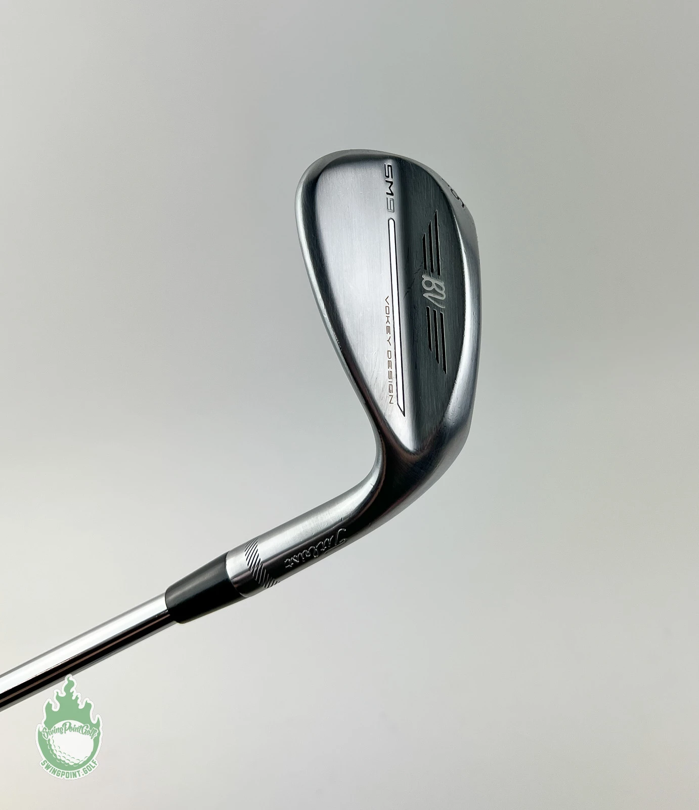Used Titleist Vokey SM9 D Grind Chrome Wedge 56*-12 Wedge Flex Steel Golf Club