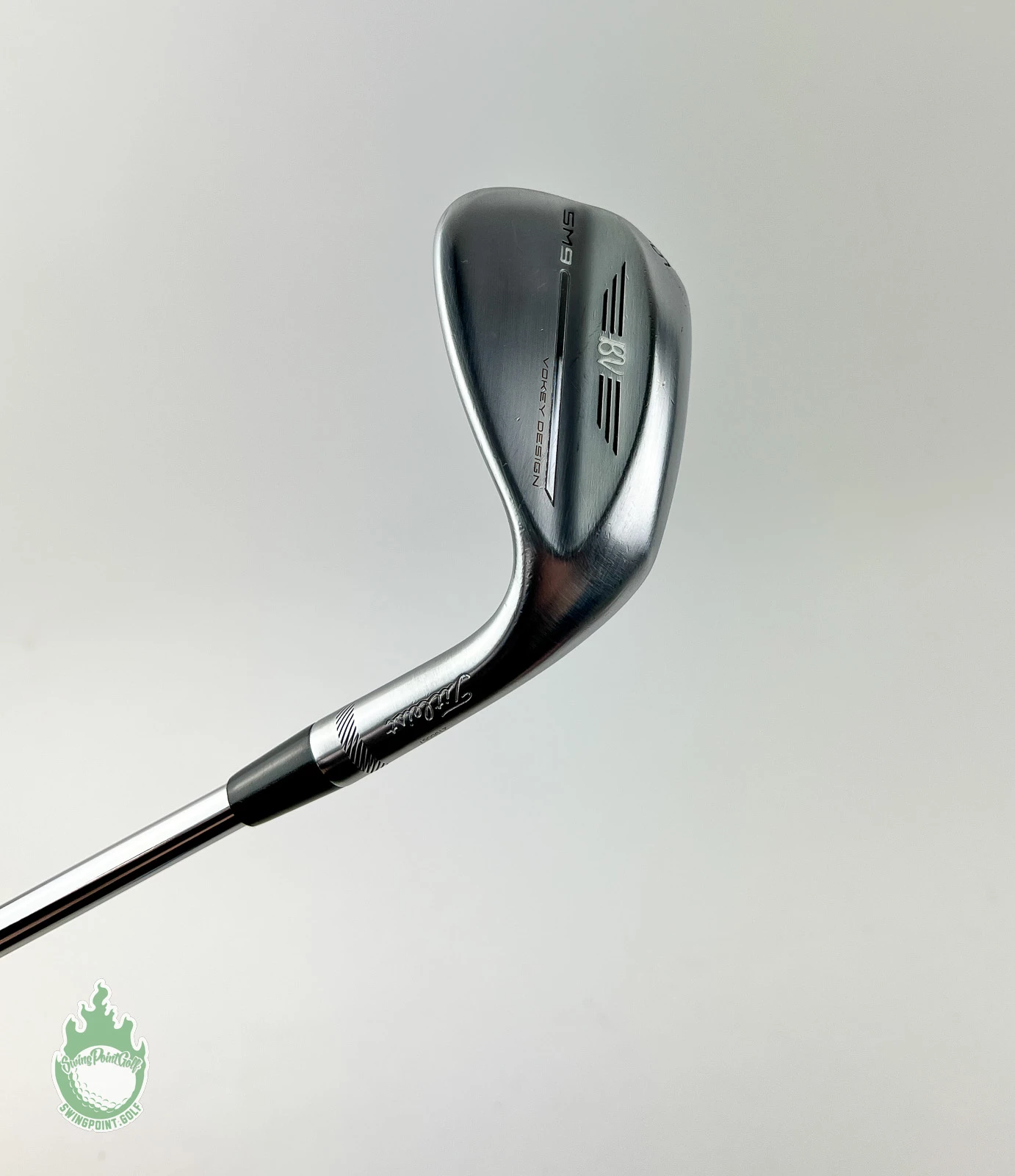 Used Titleist Vokey SM9 D Grind Chrome Wedge 56*-12 Wedge Flex Steel Golf Club - Image 2