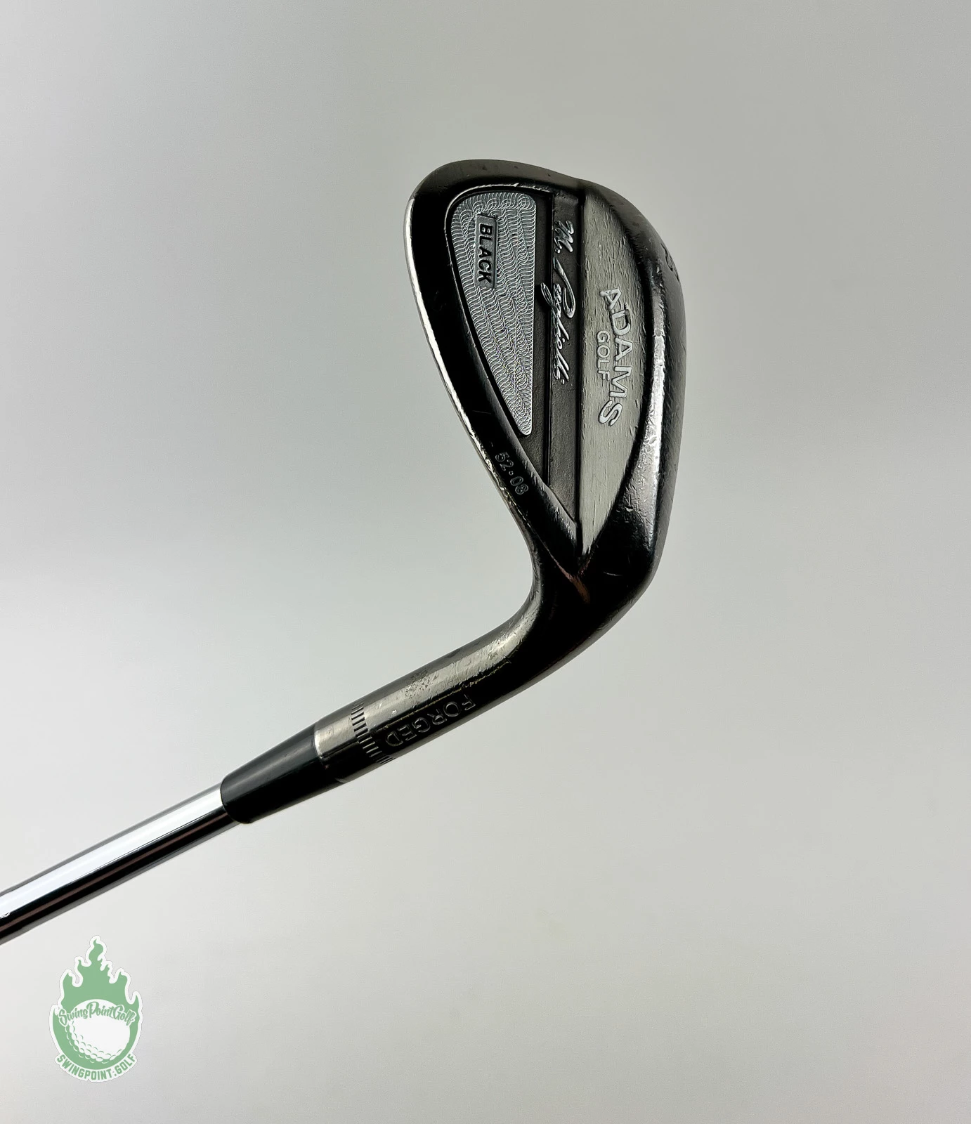 Adams Golf Used RH Adams M. Puglielli Black Forged 52*-08 DG Wedge Flex Steel Golf Club