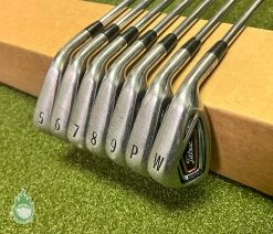 Used Right Handed Titleist AP1 716 Irons 5-PW/GW S300 Stiff Flex Steel Golf Set