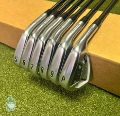 Used RH Tour Issue Callaway APEX TCB Forged ’21 Irons 5-PW Stiff Steel Golf Set