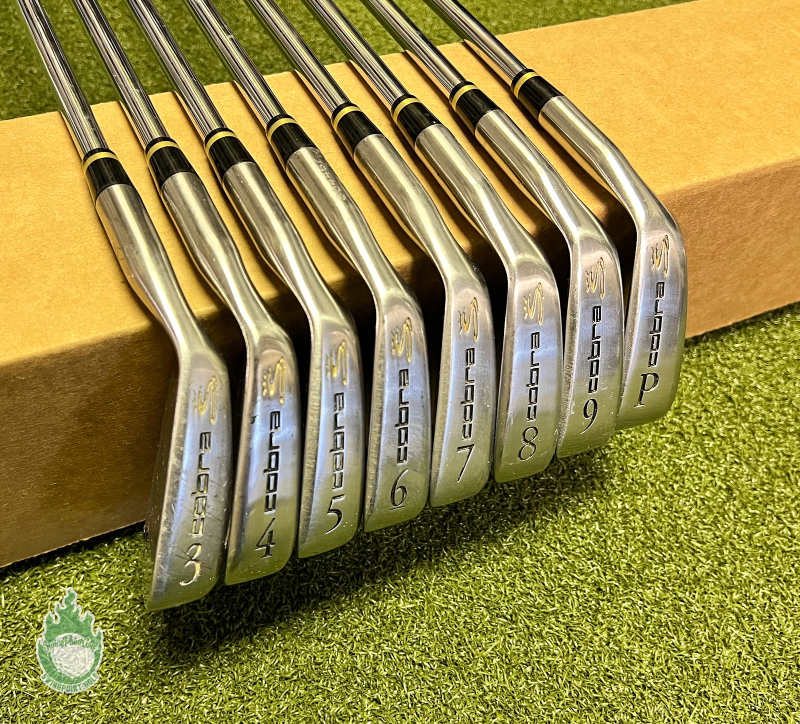 Used Right Handed Cobra CXI Irons 3-PW Dynalite Regular Steel Golf Club Set - Image 2