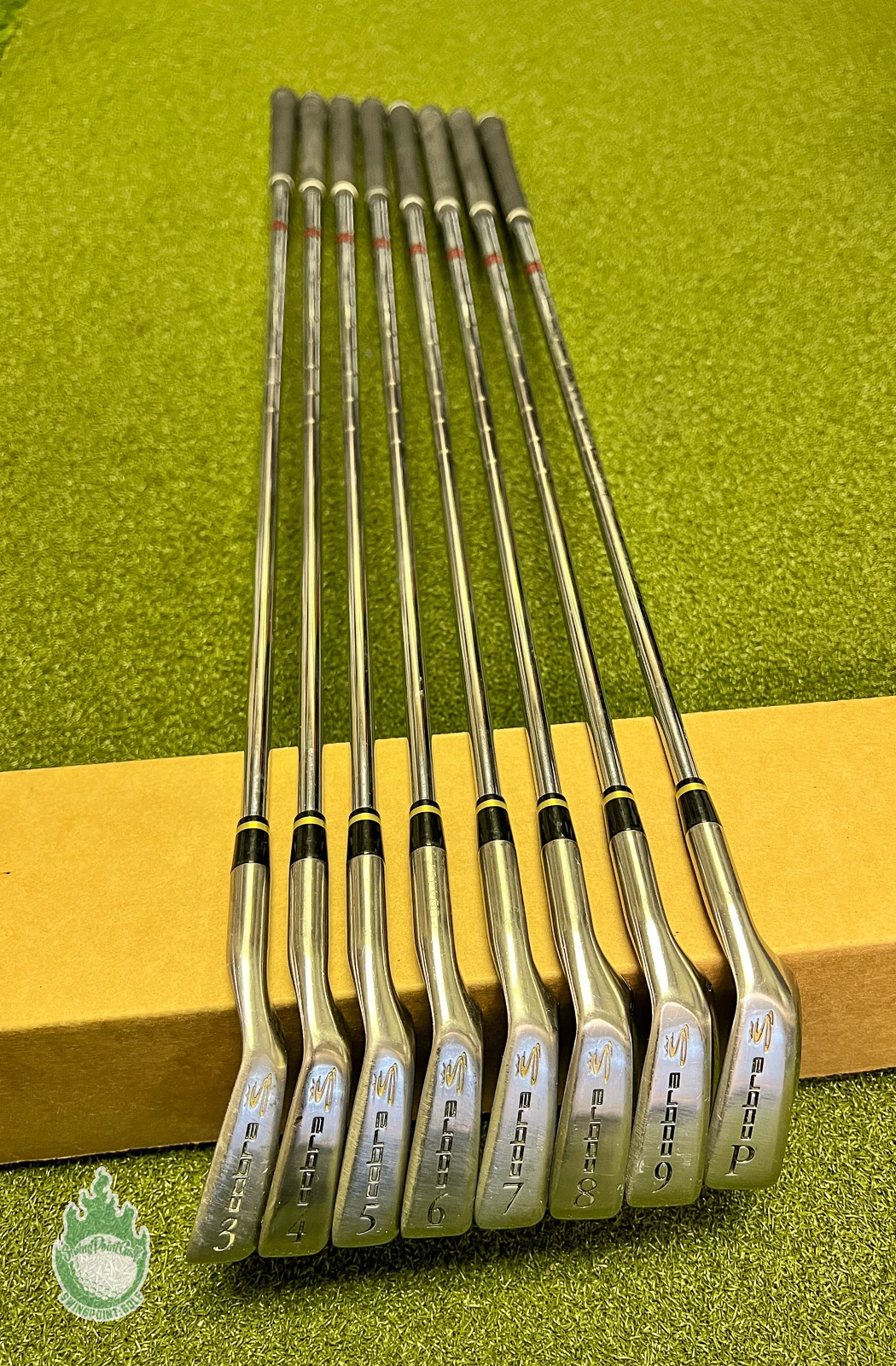 Used Right Handed Cobra CXI Irons 3-PW Dynalite Regular Steel Golf Club Set - Image 3