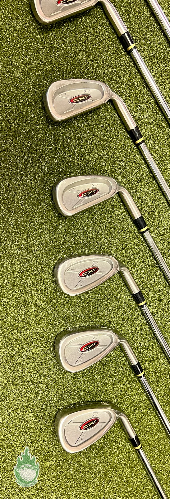 Used Right Handed Cobra CXI Irons 3-PW Dynalite Regular Steel Golf Club Set - Image 6