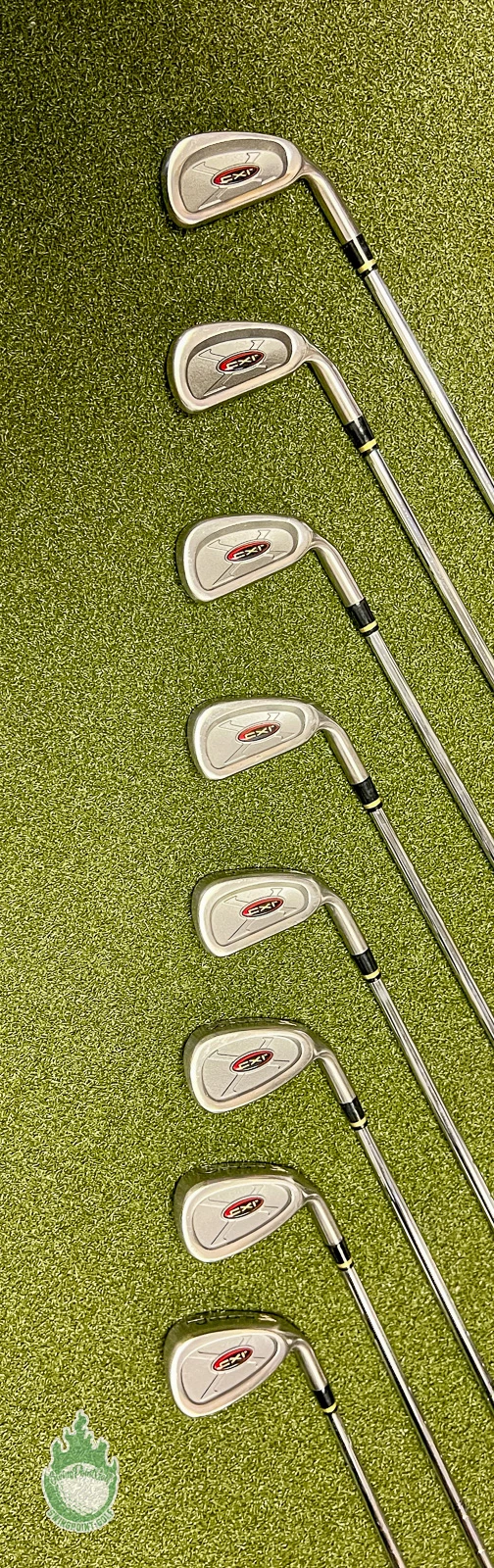 Used Right Handed Cobra CXI Irons 3-PW Dynalite Regular Steel Golf Club Set - Image 7