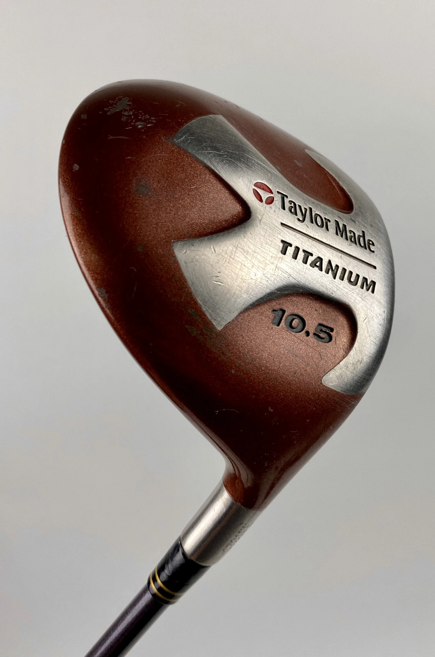 Used Right Handed Taylormade Titanium Driver 10.5* 90g Stiff-Flex Bubble Shaft - Image 2
