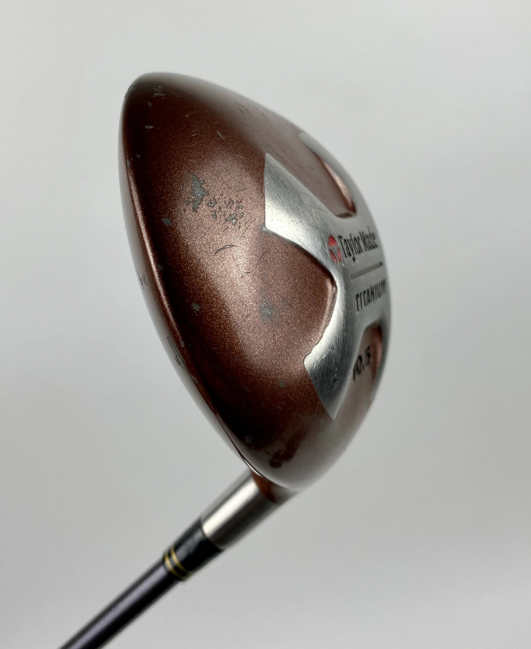 Used Right Handed Taylormade Titanium Driver 10.5* 90g Stiff-Flex Bubble Shaft - Image 12