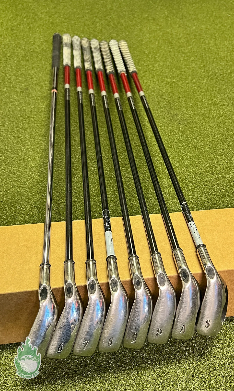 Used RH Callaway Big Bertha 2006 Irons 5-PW/AW/SW 75g Regular Graphite Golf Set - Image 11