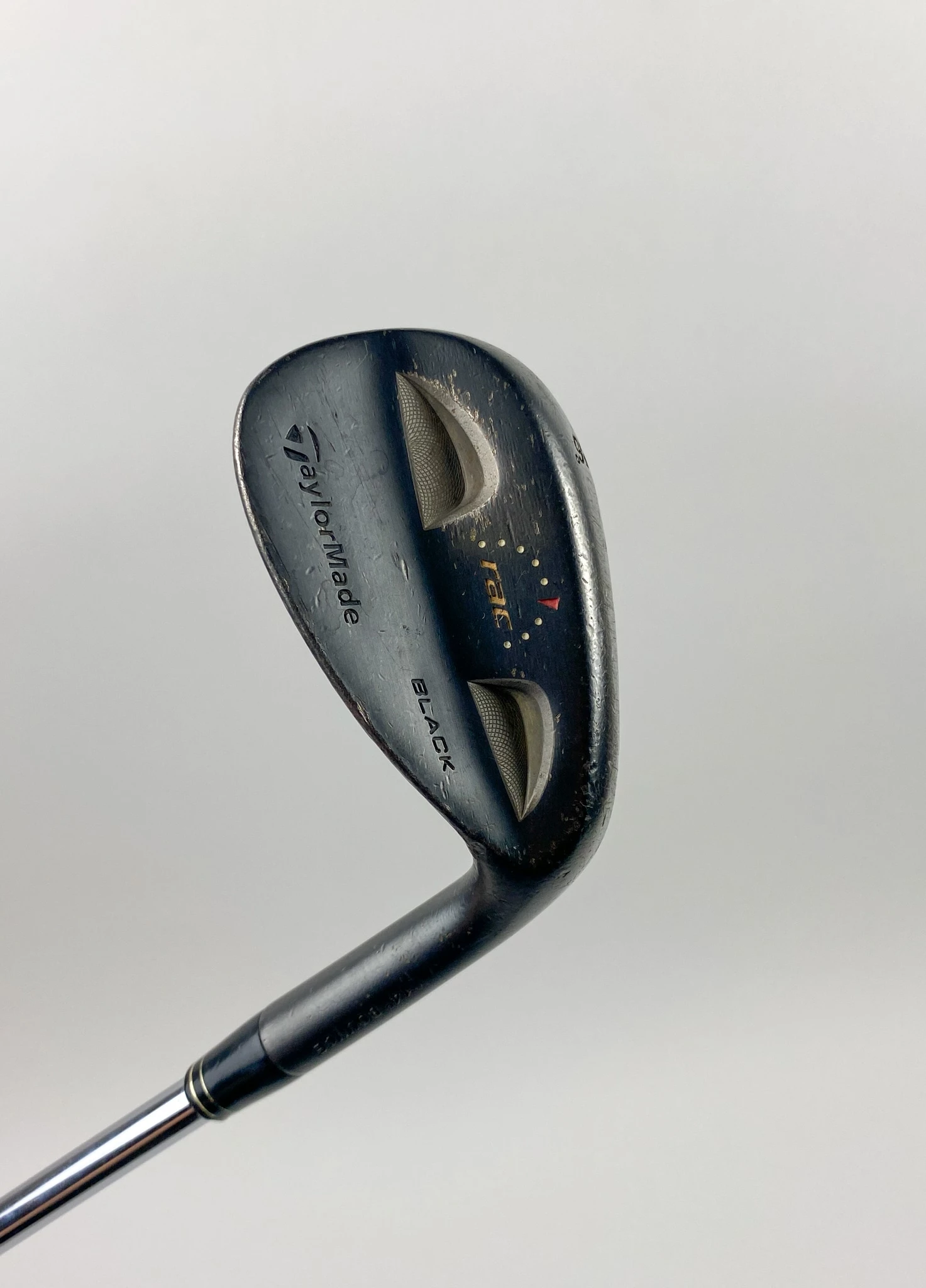 Used RH TaylorMade RAC Black Wedge 56*-14* Bounce Wedge Steel Golf Club