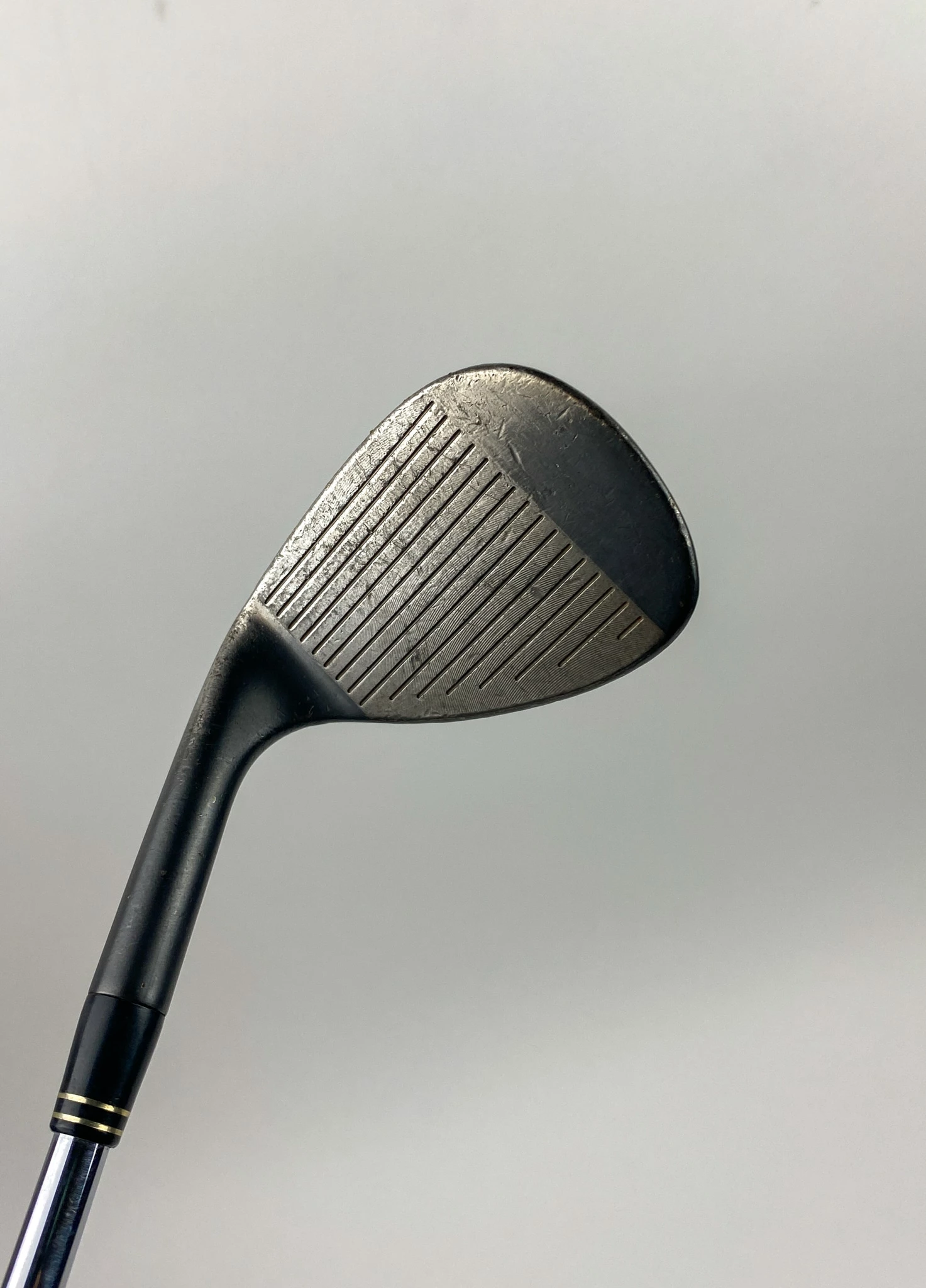 Used RH TaylorMade RAC Black Wedge 56*-14* Bounce Wedge Steel Golf Club - Image 9
