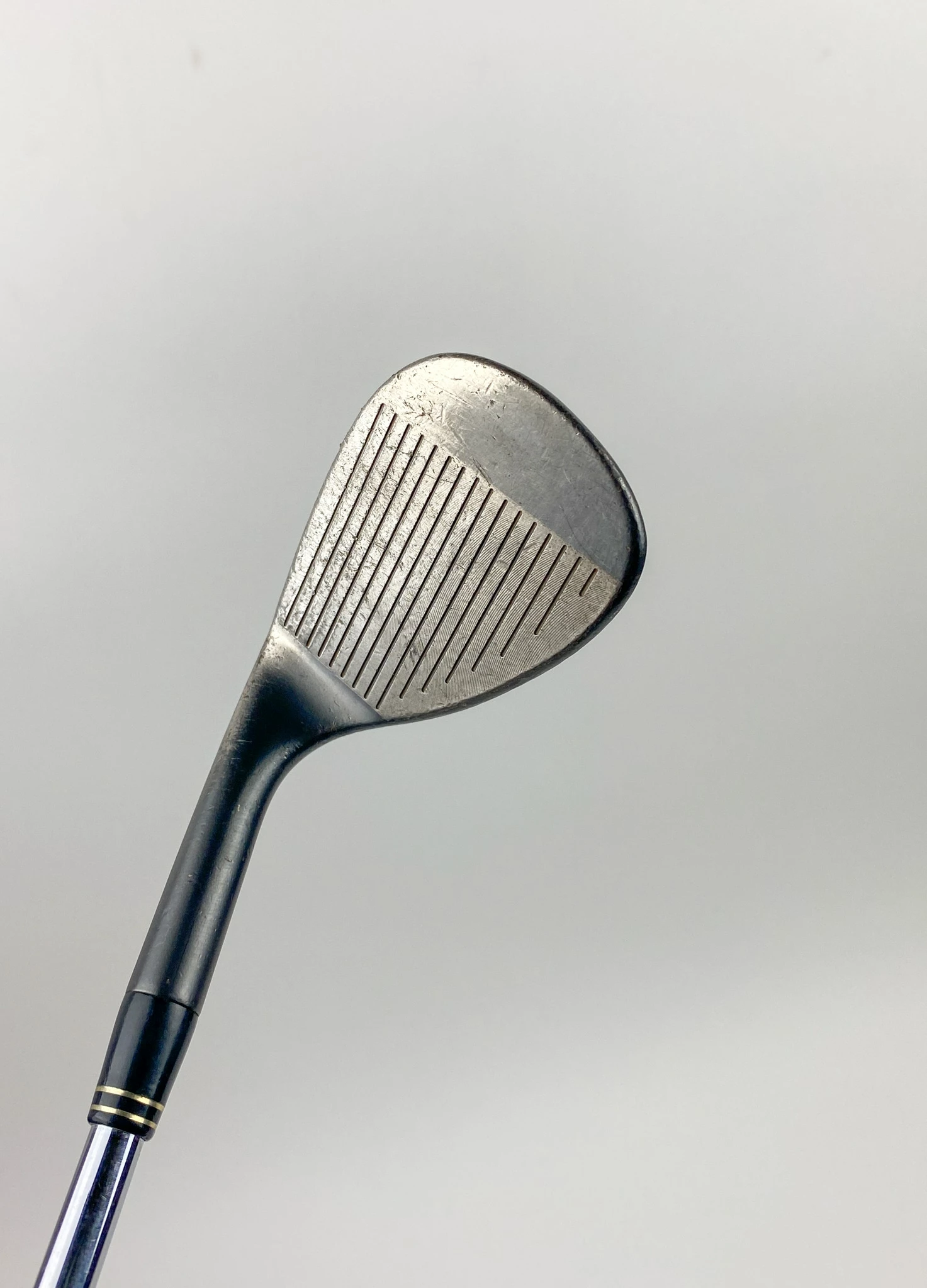 Used RH TaylorMade RAC Black Wedge 56*-14* Bounce Wedge Steel Golf Club - Image 6