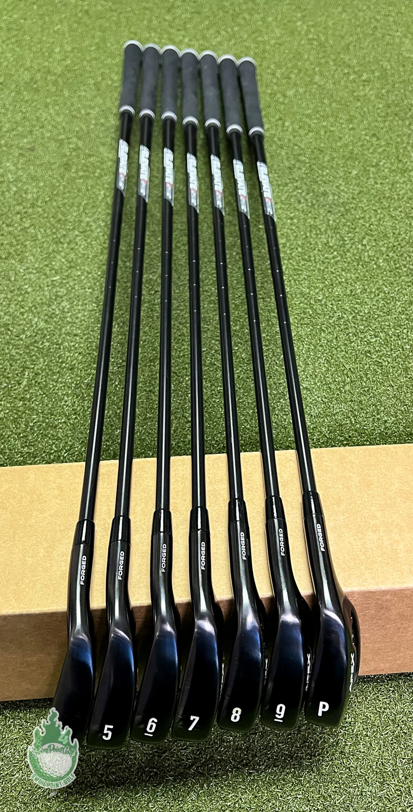 Used Callaway APEX Forged ’21 Black Irons 4-PW Elevate 95g Stiff Steel Golf Set - Image 11