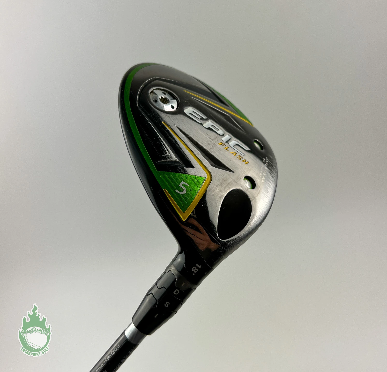 Used Callaway Epic Flash Fairway 5 Wood 18* 5.5 65g Regular Graphite Golf Club