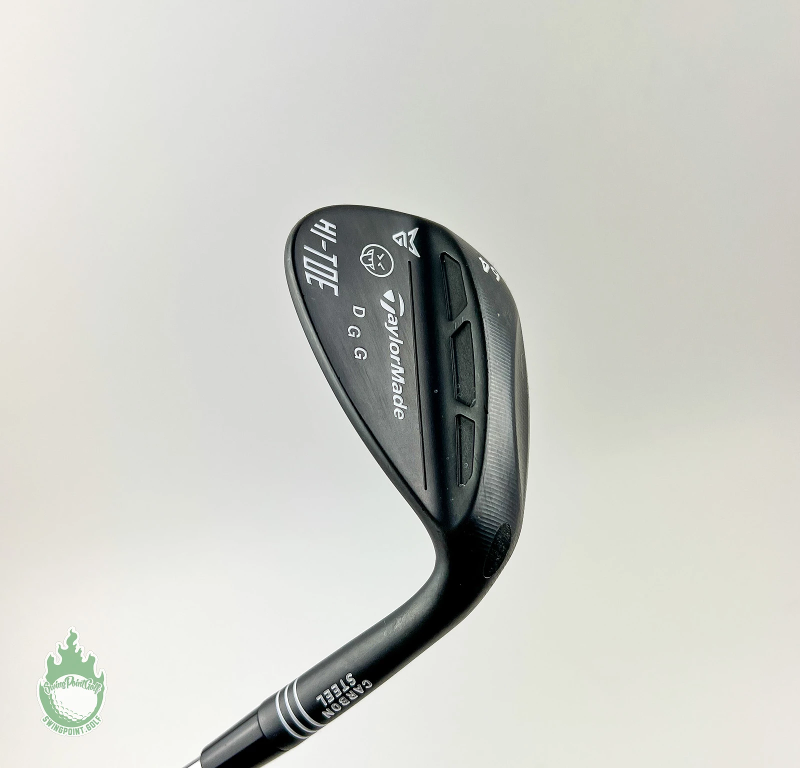 RH TaylorMade Black My Hi-Toe Carbon Steel Wedge 64* Stiff Flex Steel Golf Club