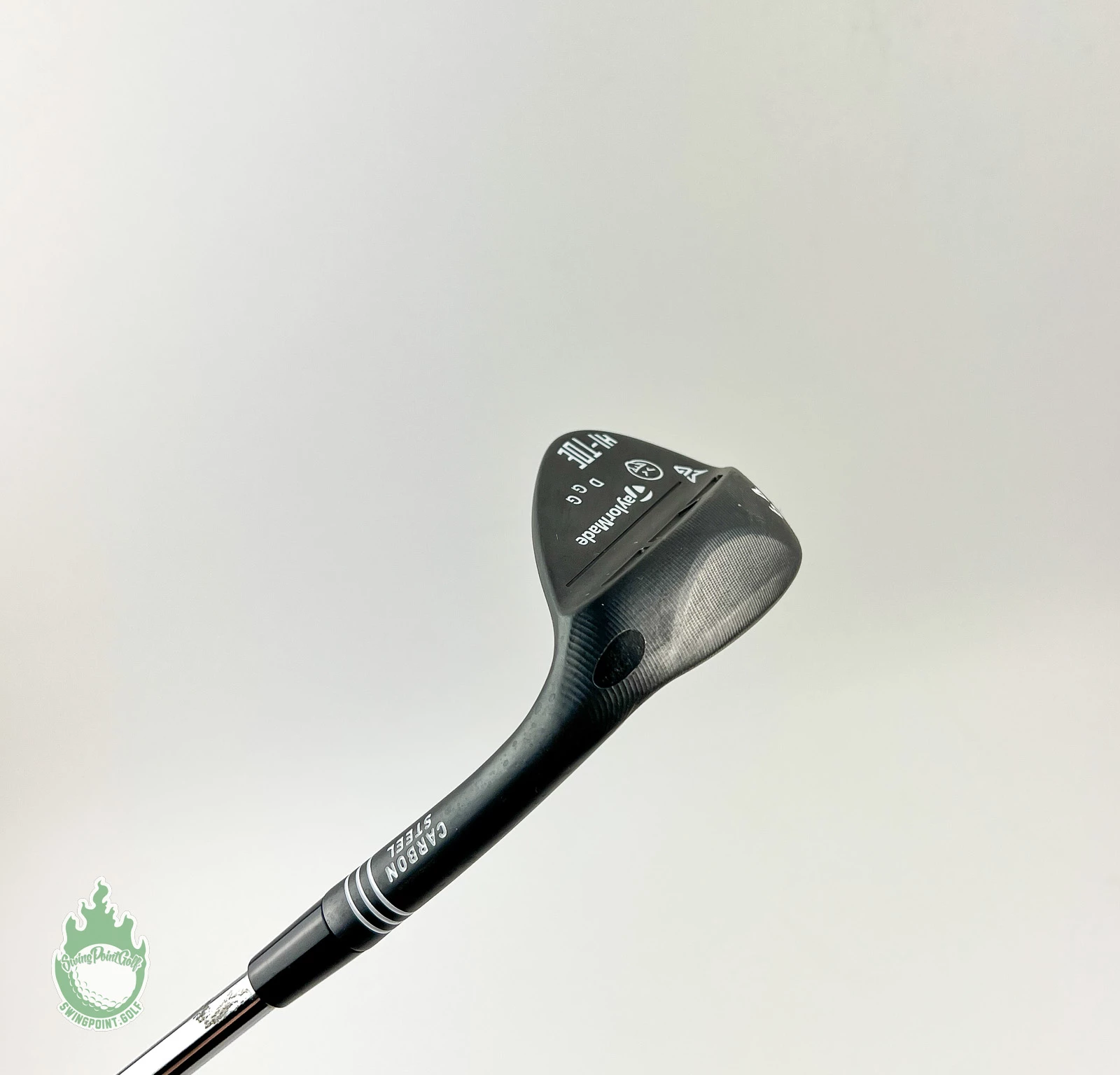 RH TaylorMade Black My Hi-Toe Carbon Steel Wedge 64* Stiff Flex Steel Golf Club - Image 3