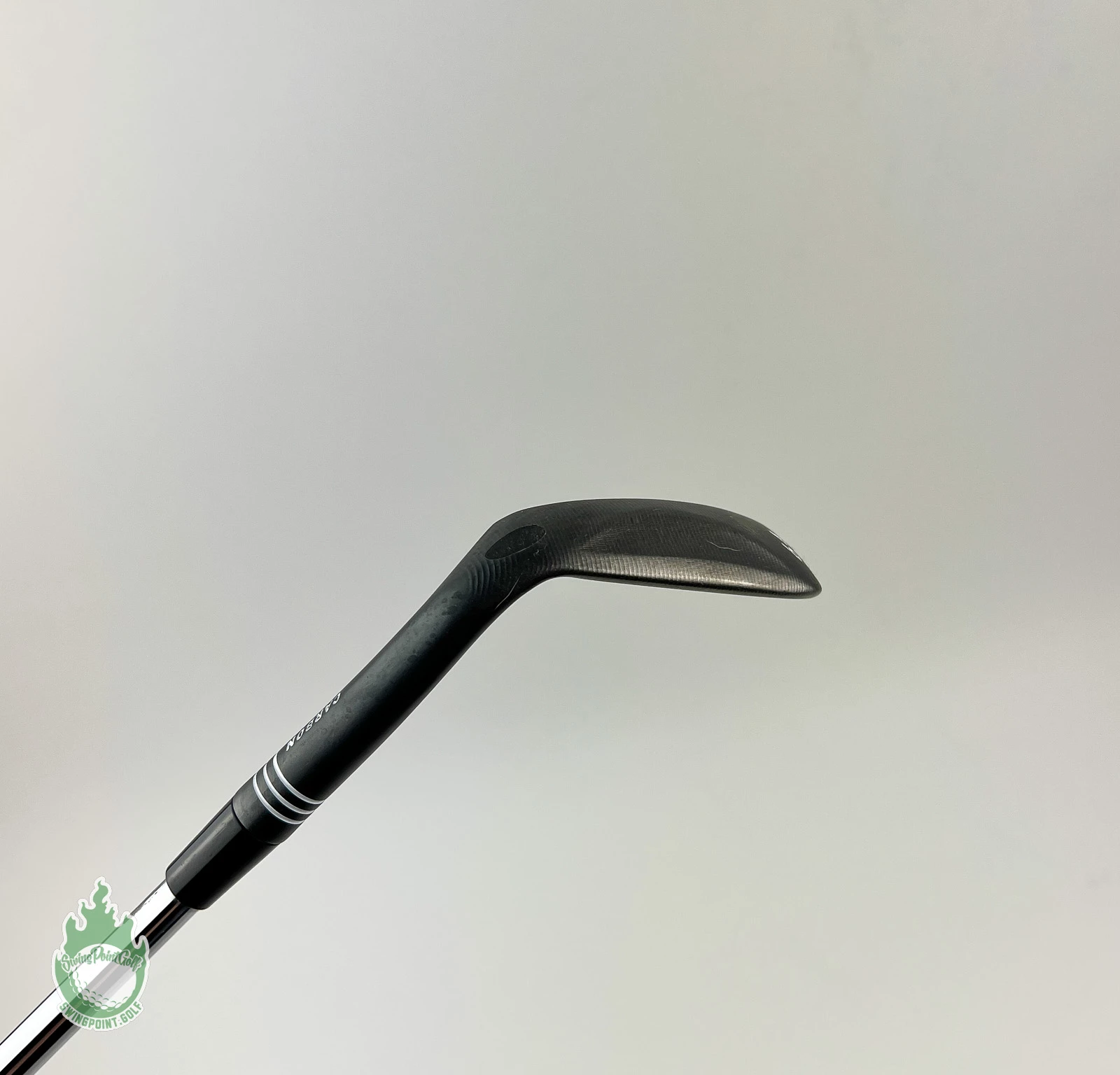 RH TaylorMade Black My Hi-Toe Carbon Steel Wedge 64* Stiff Flex Steel Golf Club - Image 4