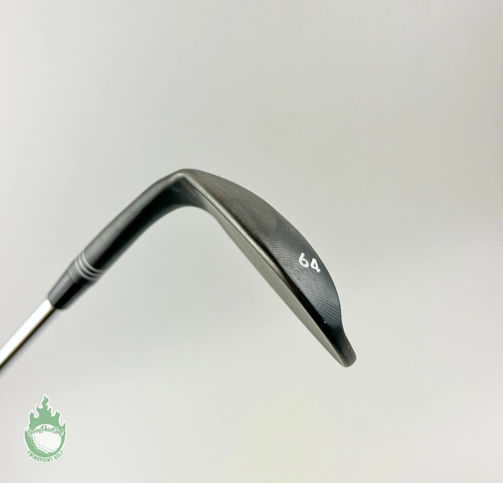RH TaylorMade Black My Hi-Toe Carbon Steel Wedge 64* Stiff Flex Steel Golf Club - Image 5