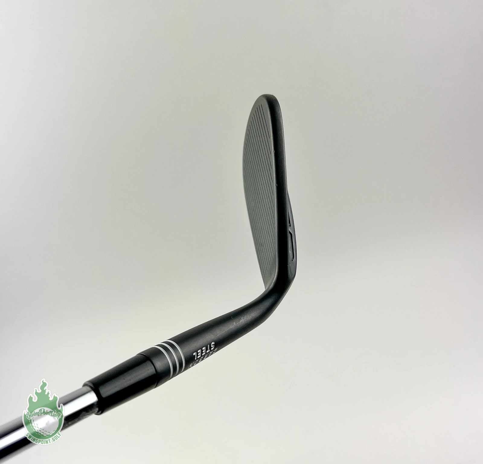 RH TaylorMade Black My Hi-Toe Carbon Steel Wedge 64* Stiff Flex Steel Golf Club - Image 8