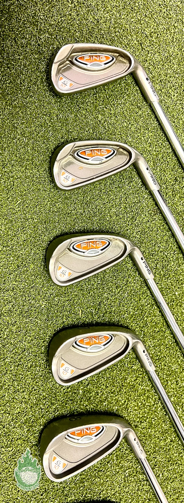 Used Right Handed Ping Black Dot G10 Irons 4-PW AWT Stiff Flex Steel Golf Set - Image 5