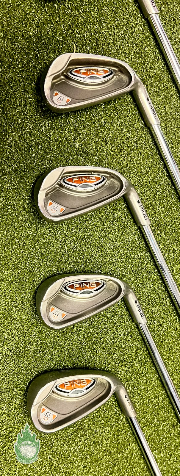 Used Right Handed Ping Black Dot G10 Irons 4-PW AWT Stiff Flex Steel Golf Set - Image 6