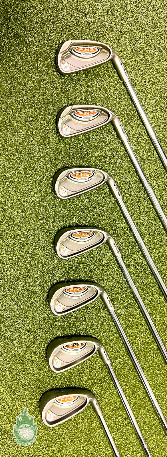 Used Right Handed Ping Black Dot G10 Irons 4-PW AWT Stiff Flex Steel Golf Set - Image 7