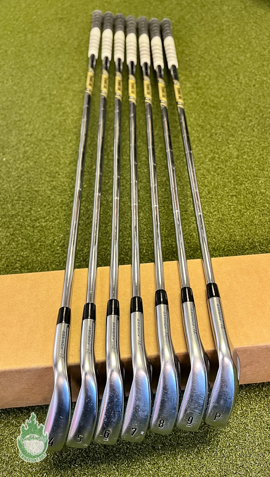 Tour Issue Callaway APEX Forged ’21 Irons 4-PW TI X100 X-Stiff Steel Golf Set - Image 12