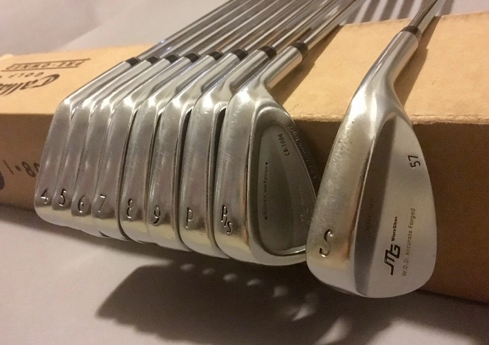 Miura Giken CB-1006 Muscle Power Edition Irons 4-PW/GW/SW Stiff Flex Steel Golf