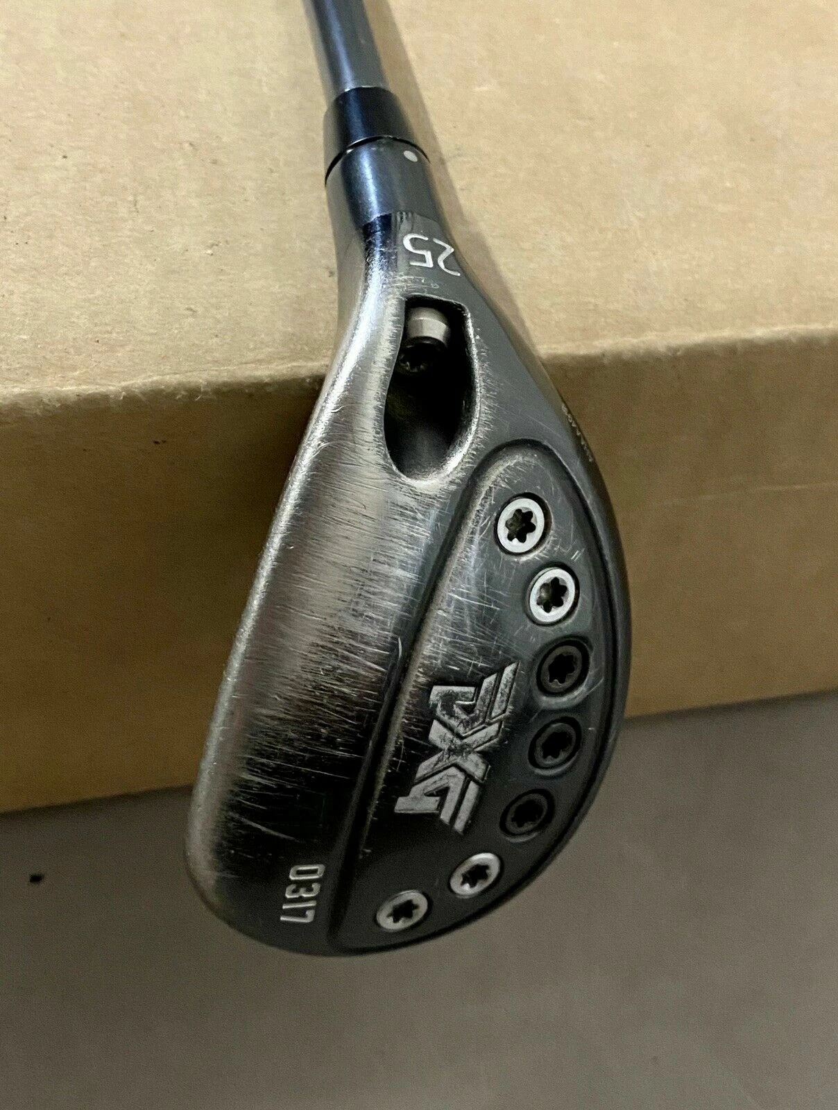 Used RH PXG 0317 5 Hybrid 25* Fujikura Pro 73 R2 Senior Flex Graphite Golf Club - Image 2